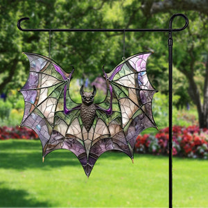 Bat Hanging Metal Sign, Bat Lover’s Sign, Garden Decor, Garden Gift, Backyard Gift, Home Decor