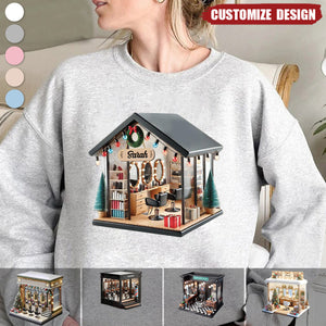 Personalized Hair Salon Sweatshirt  - Gift For Hairdresser