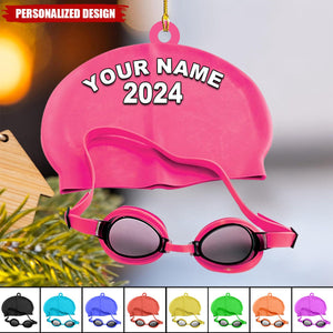 2024 New Release Personalized Name Swimming Acrylic Ornament-Gift For Swimming Lovers