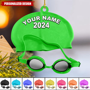 2024 New Release Personalized Name Swimming Acrylic Ornament-Gift For Swimming Lovers