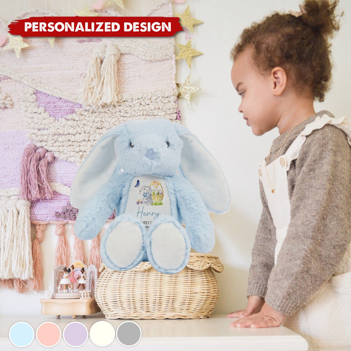 My First Easter-Personalised Stuffed Bunny-Gift For Kids