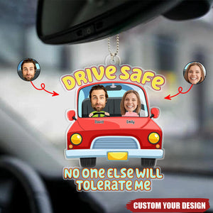 Drive Safe - Personalized Car Photo Ornament Gifts For Couple