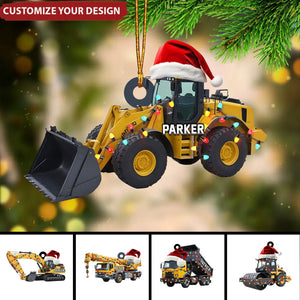 Personalized Heavy Equipment Christmas Ornaments 2024 New Release Gifts for Kids