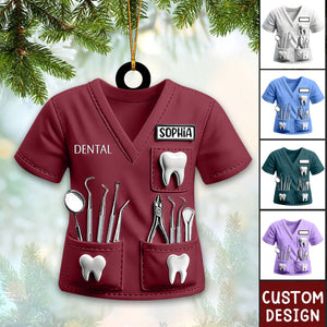 Personalized Dental Uniform Christmas Ornament - 2024 New Release