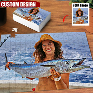 Personalized Human And Pet Photo Jigsaw Puzzle