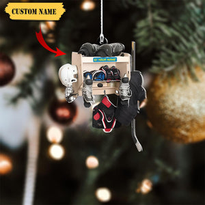 Personalized Hockey Closet Ornament -Gift For Hockey Lover - 2024 New Release