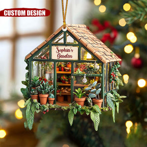 Personalized Greenhouse garden Christmas Ornament-Gifts For garden Lovers-2024 New Release