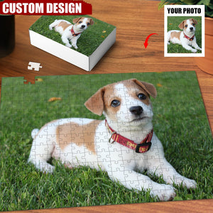 Personalized Human And Pet Photo Jigsaw Puzzle