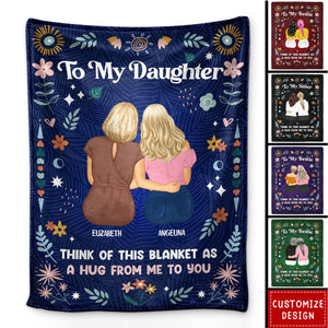 Think Of This Blanket - Personalized Fleece Blanket - Gift For Sisters,Friend,Daughter