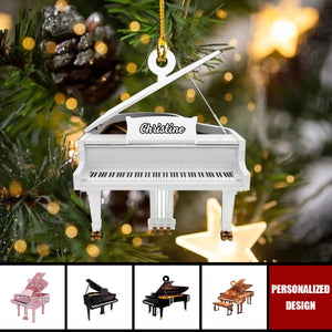 Personalized Piano Christmas Ornament-Gifts For Piano Lovers-2024 New Release