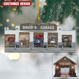 2024 New Release Personalized Mechanic Garage Ornaments Gift For Mechanic