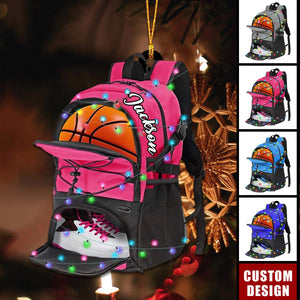 Personalized Basketball Bag Christmas Ornament, Gift For Basketball Players - 2024 New Release