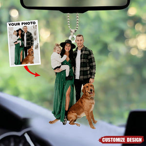 Personalized Family Upload Photo Hanging Ornament