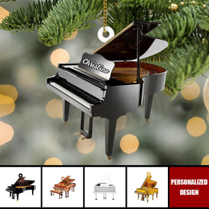 Personalized Piano Christmas Ornament-Gifts For Piano Lovers-2024 New Release