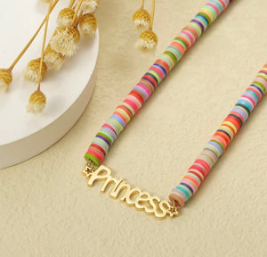 Personalized Rainbow Name Necklace - Gift For Girl,Daughter,Granddaughter