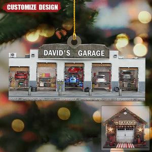 2024 New Release Personalized Mechanic Garage Ornaments Gift For Mechanic