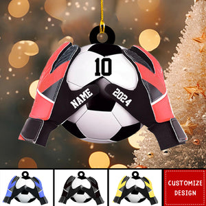 Personalized  Soccer Goalkeeper Christmas Ornament - Gift For Soccer Lovers - 2024 New Release