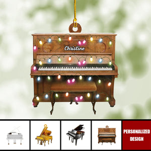 Personalized Piano Christmas Ornament-Gifts For Piano Lovers-2024 New Release