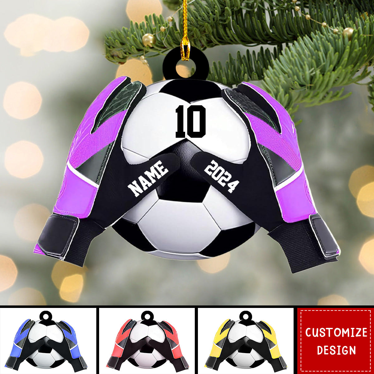 Personalized  Soccer Goalkeeper Christmas Ornament - Gift For Soccer Lovers - 2024 New Release