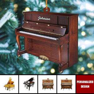 Personalized Piano Christmas Ornament-Gifts For Piano Lovers-2024 New Release