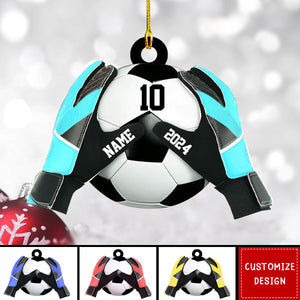 Personalized  Soccer Goalkeeper Christmas Ornament - Gift For Soccer Lovers - 2024 New Release