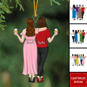 Personalized Friends/Besties/Twins/Sisters Acrylic Ornament - 2024 New Release