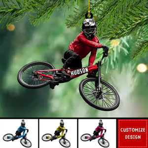 Personalized Mountain Bike Christmas Ornament Gift for Biker-2024 New Release