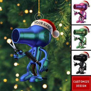 Personalized Hair Dryer Christmas Ornament-2024 New Release