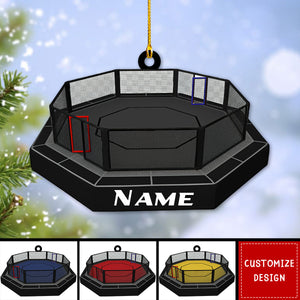 Personalized MMA/UFC/Wrestle Cage Ornament