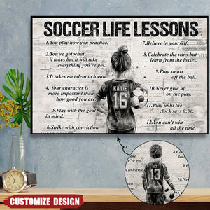 Personalized Soccer Poster For Kids-Gift For Young Soccer Fans