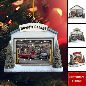 Personalized Car Garage Christmas Ornament-2024 New Release