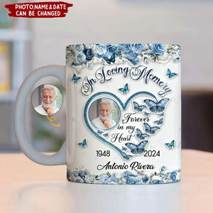 In Loving Memory Forever In My Heart 3D Inflated Effect Personalized Mug