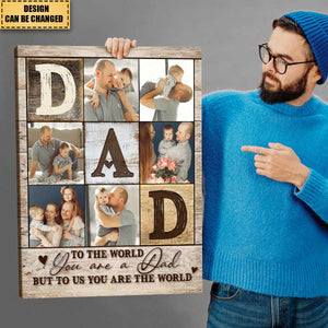 2024 Happy Father's Day-Upload Photo Collage Personalized Poster- Gifts For Dad-Birthday Gift Idea