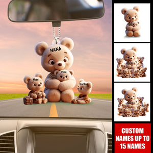 Grandma/ Mama Bear Personalized Acrylic Car Ornament