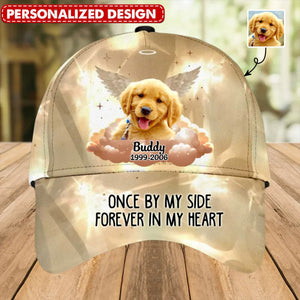 Memorial Upload Pet Photo, Your Light Will Always Shine In My Heart Personalized Classic Cap