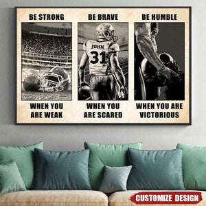 Gifts For Football Player Personalized Poster