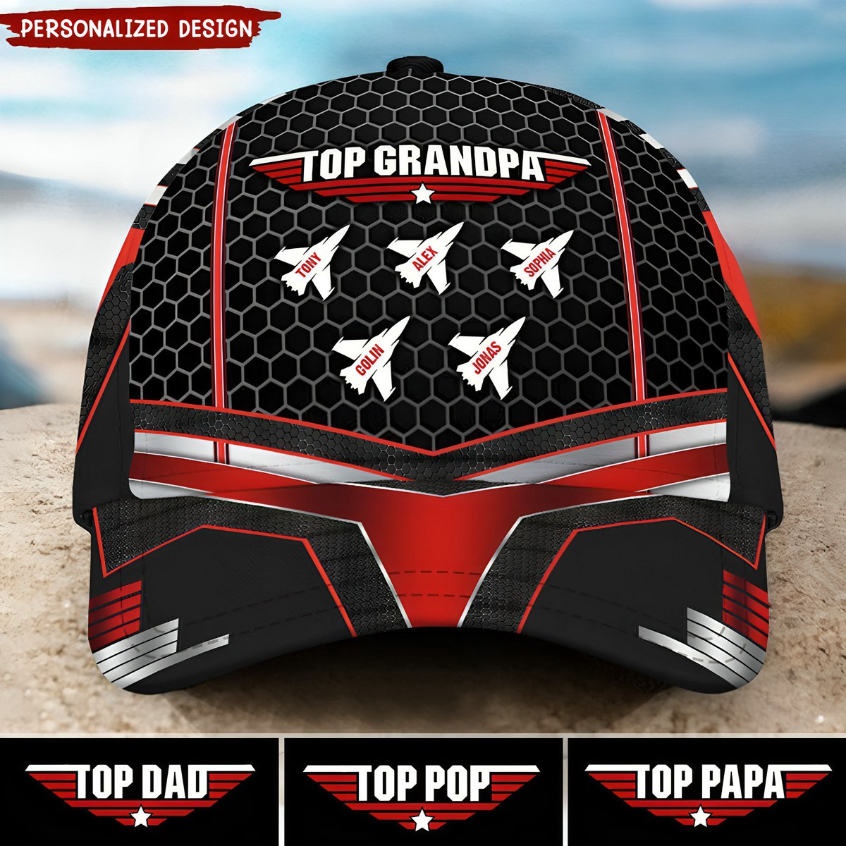 Personalized Gift Top Grandpa/Dad Classic Cap