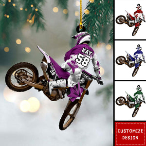 Personalized Dirt Bike Ornament, Gifts For Dirt Bike Player - 2024 New Release