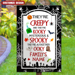 Personalized Gift For Family Halloween Trick Or Treat Metal Sign