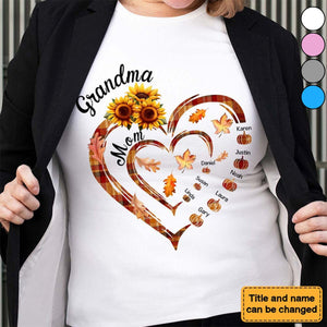 Gift For Grandma First Mom Now Mama-Personalized T-Shirt