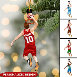 Personalized Basketball Player Jumping Dunking Ornament-Gifts For Basketball Lovers-2024 New Release