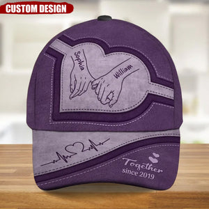 Couple Holding Hands Personalized Classic Cap