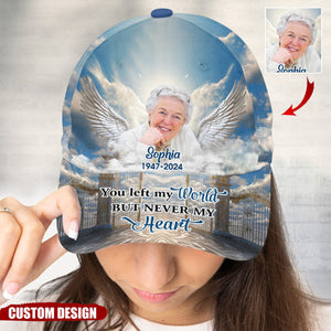 Memorial Insert Image Angel Wings Golden Gate, In Loving Memory Personalized Classic Cap