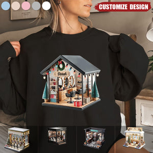 Personalized Hair Salon Sweatshirt  - Gift For Hairdresser