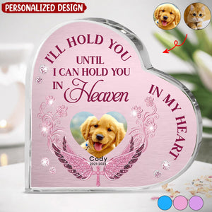 Custom Personalized Memorial Pet Heart Shaped Acrylic Plaque - Upload Photo - Gift Idea For Pet Lover