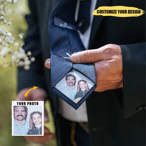 Custom Photo Patch For Ties, Bowties, Personalized Gifts For Husband,Grandpa,Dad,Son