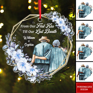 2024 New Release Grow Old With Me-Personalized Custom Acrylic Ornament-Gift For Elder Couple, Grandpa, Grandma