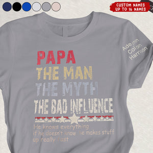 Personalized Papa legend influence T-Shirt