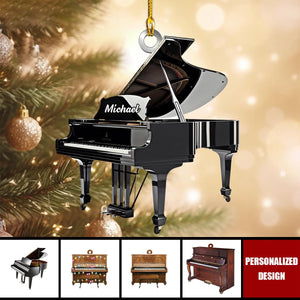 Personalized Piano Christmas Ornament-Gifts For Piano Lovers-2024 New Release