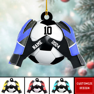 Personalized  Soccer Goalkeeper Christmas Ornament - Gift For Soccer Lovers - 2024 New Release